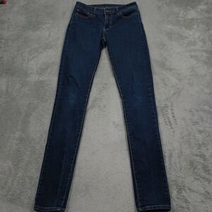 Levis Jeans Womens 26 Blue Denim Skinny Pockets Preppy Casual